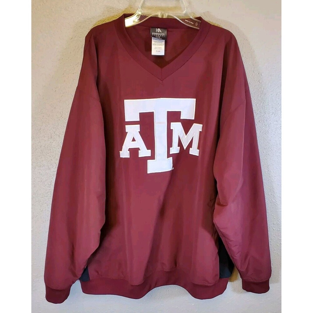 Knights Apparel Men's Texas A&M Aggies Pullover V-Neck Sweatshirt Size XL
